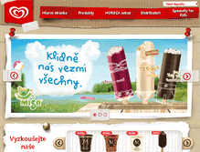 Tablet Screenshot of algida.cz
